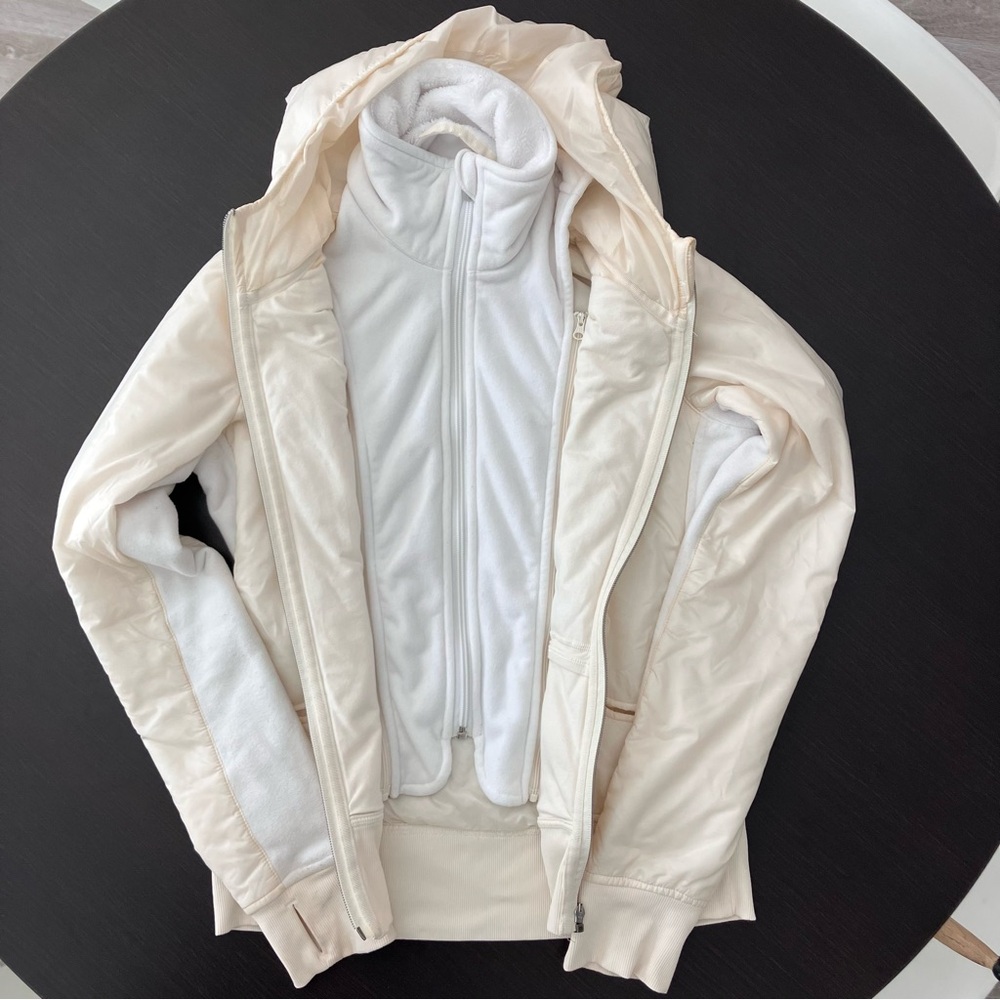Special Edition Lululemon Uba Jacket/Hoodie in Cream - Picture 2 of 5
